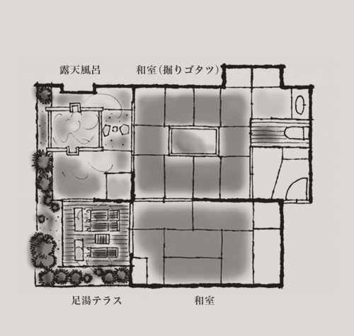 唐菖蒲 間取り図